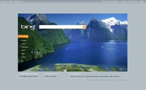 Bing search page